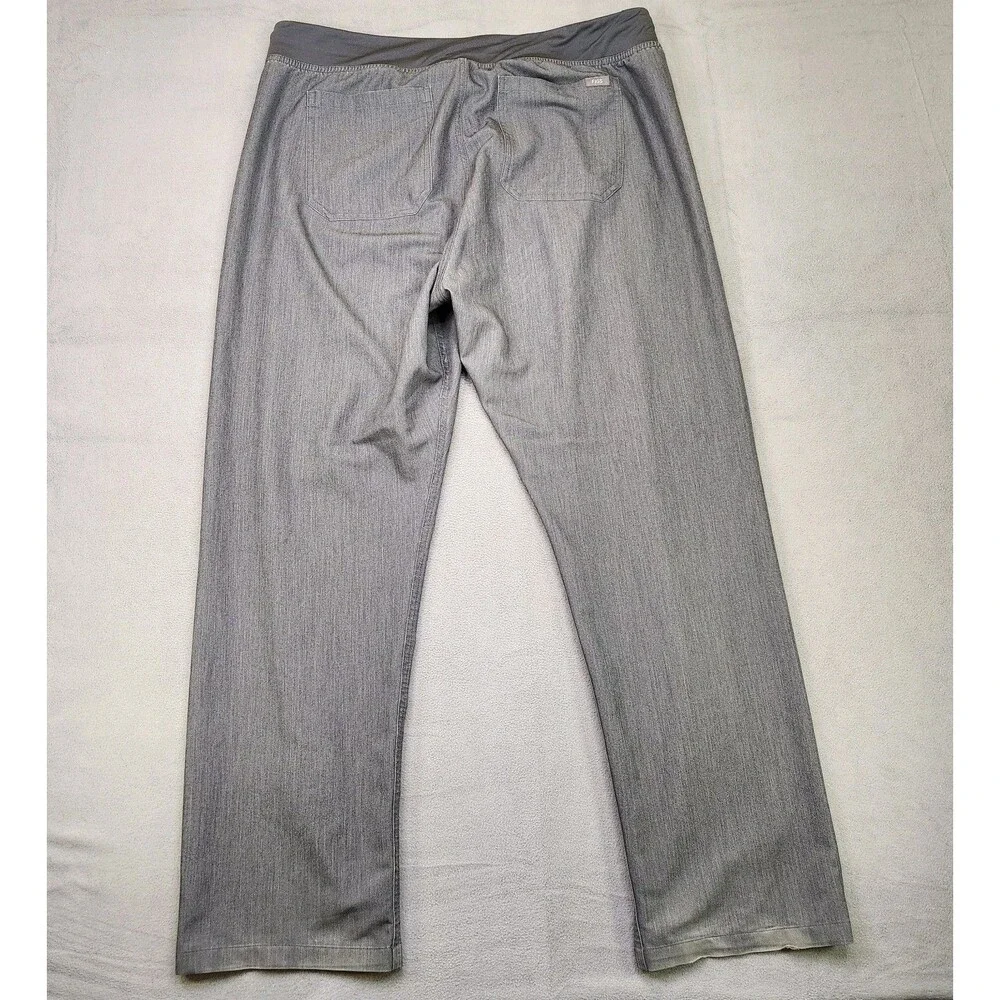 Figs Technical Collection Scrub Pants Men's XL Gray Straight Stretch Medical
